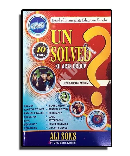 Unsolved Ten Year – Ali Sons – XII Arts