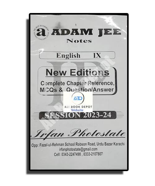 English Notes Adamjee Centre Class 9 | Ali Book Depot